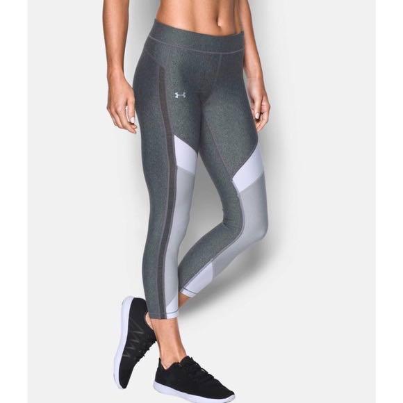 Under Armour ColourBlock Capri Leggings Grey, Women's Fashion, Bottoms,  Other Bottoms on Carousell