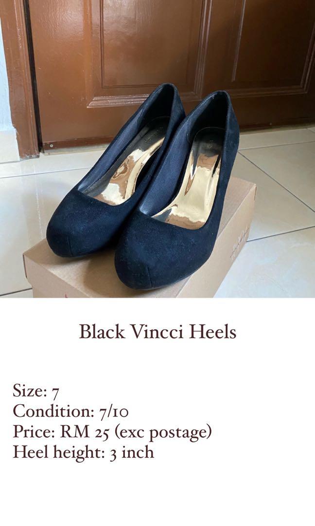black pumps size 7