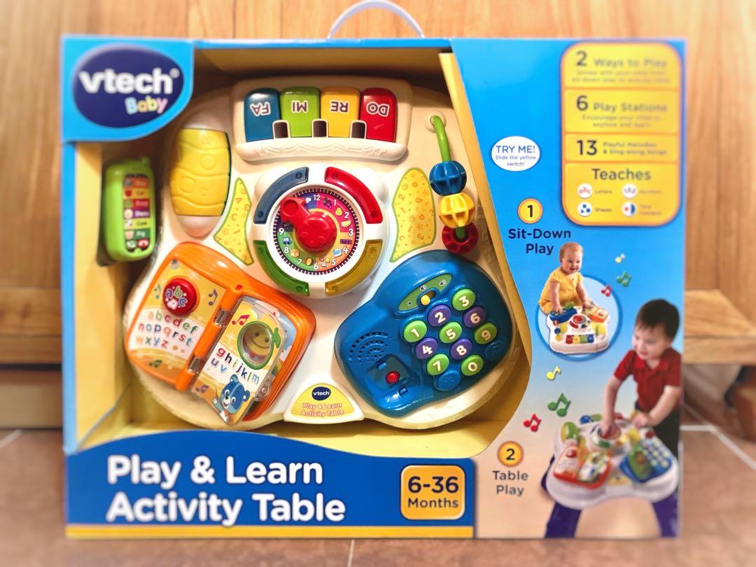 play & learn activity table