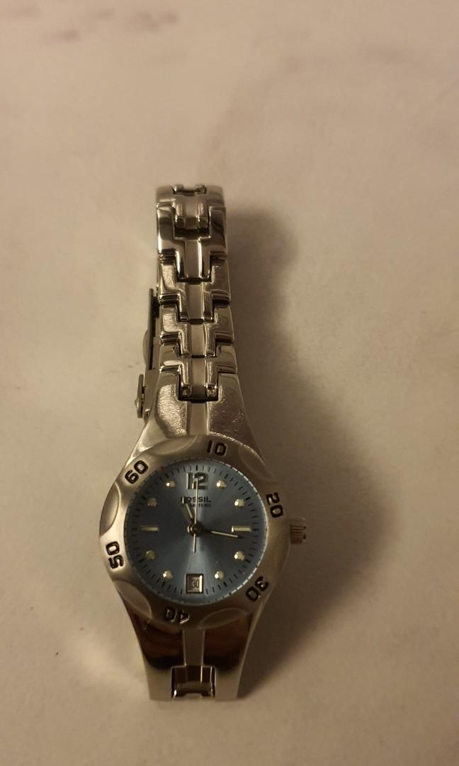 Women s Fossil Blue Watch Stainless Steel AM 3861 6