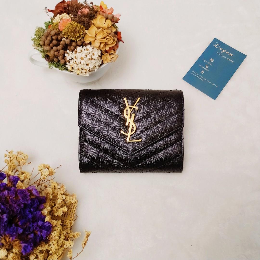 Ysl 三折短夾 名牌精品 精品包包在旋轉拍賣