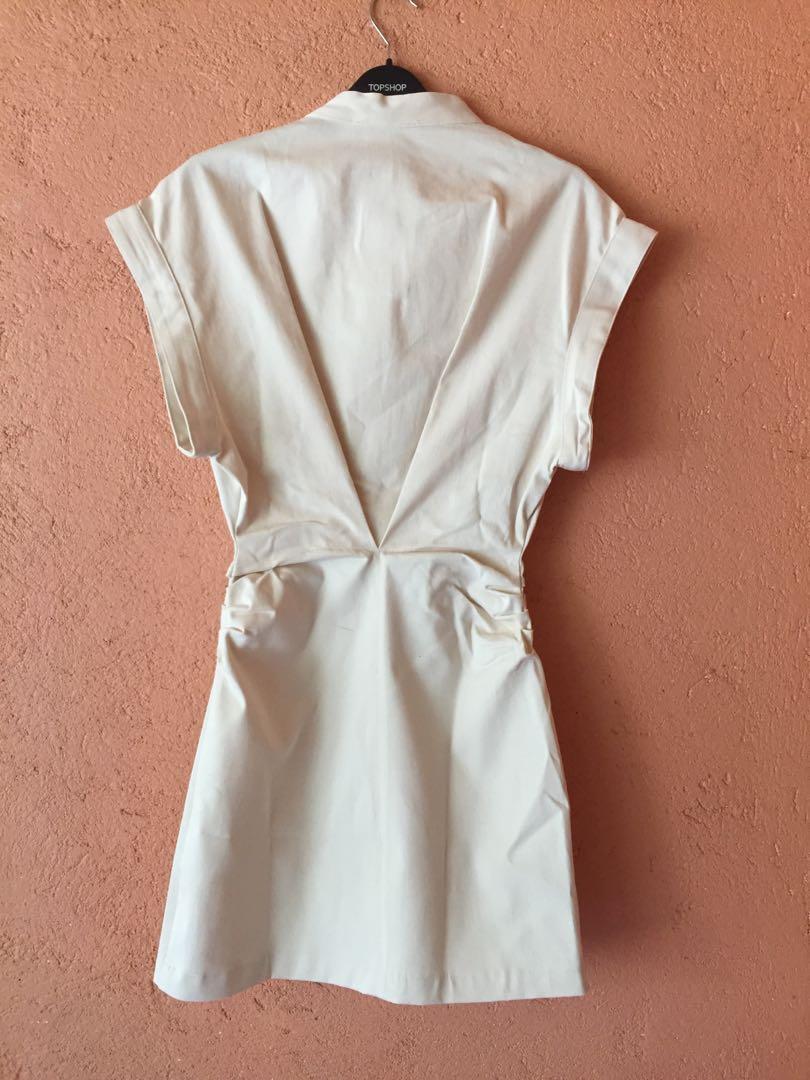 darted dress with pockets trf