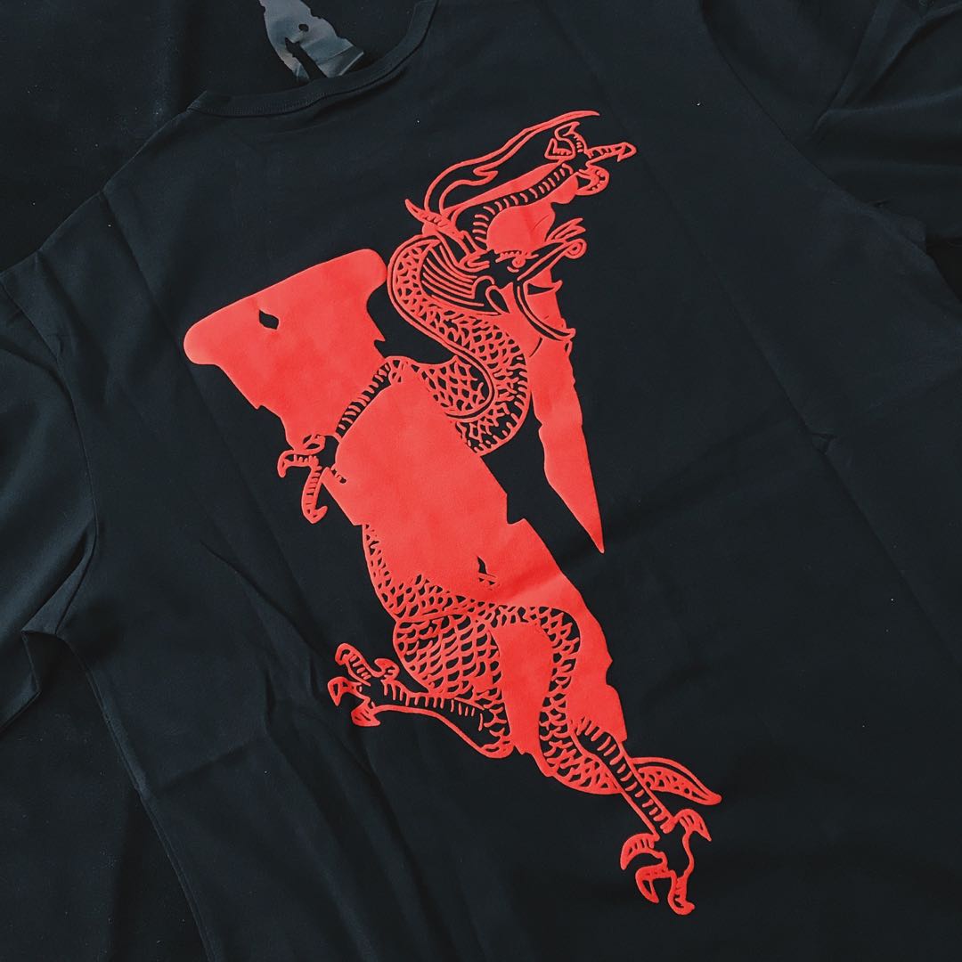 新品高品質VLONE X CLOT Dragon T-Shirt L Tシャツ/カットソー(半袖/袖なし)