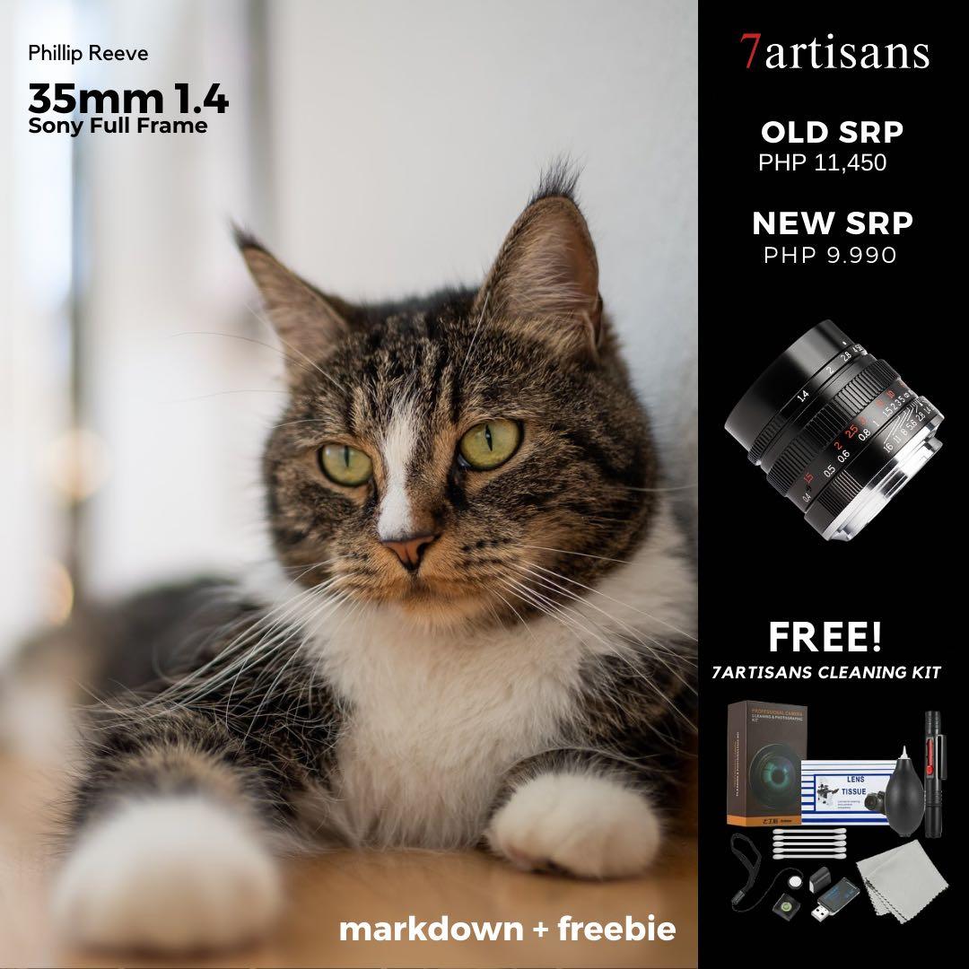7artisan lens (Category: Lens & Kits) located in Pasay City. Submitted by shansey21 (Listing ID 1037317324, Image 3). Description: check our promo price + freebie 35mm 1.4 for sony-e - Php 9,990 50mm 1.8 - Php 3,990 7.5mm 2.8 - Php 7,690 12mm 2.8 - Php 8,490 35mm 1.2 - Php 6,990 60mm 2.8 macro - Php 8,490 55mm 1.4 - Php 5,990 1 year warranty direct to local supplier also available in other model just pm me 😍 fb page Shansey Camera Ph.