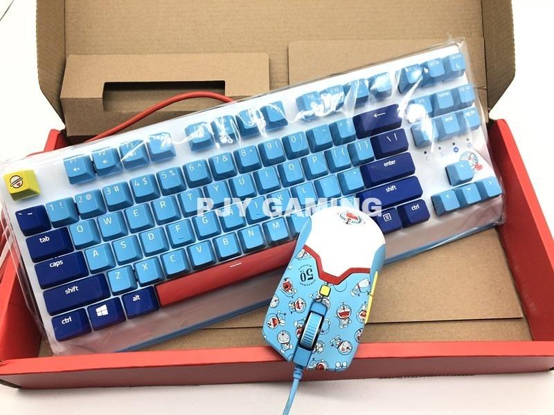 99new razer x doraemon mouse/keyboard bundle(razer blackwidow x te ...
