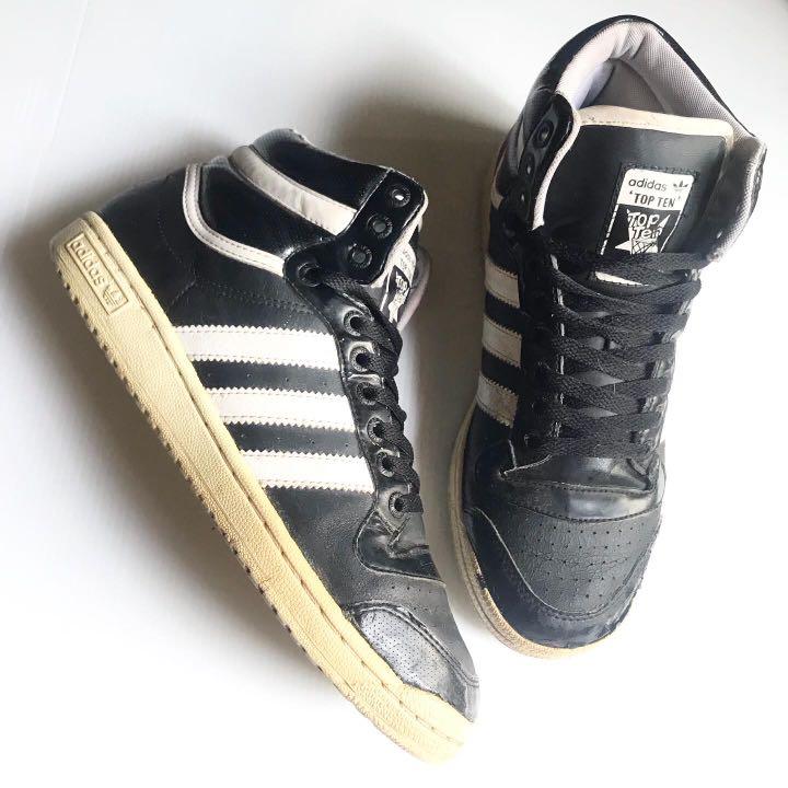 Adidas Top Ten Hi Vintage, Fesyen Pria 