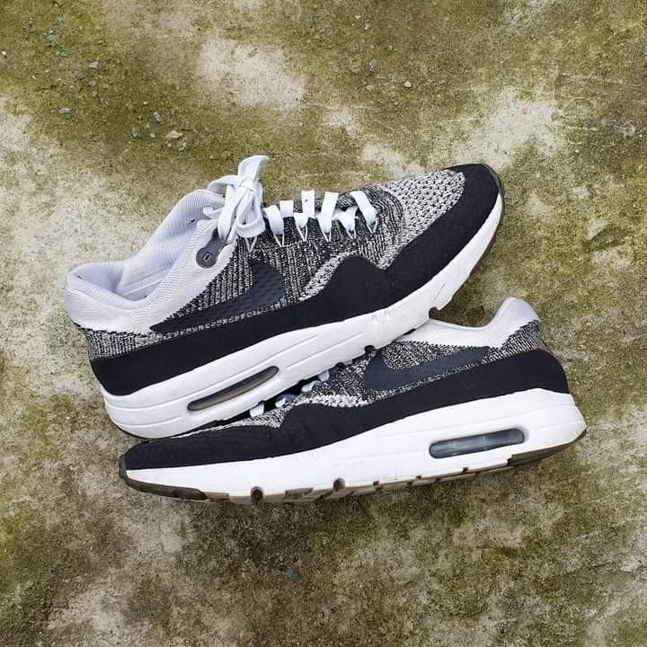 Airmax 1 Ultra Flyknit Oreo Men S Fashion Footwear Sneakers On Carousell