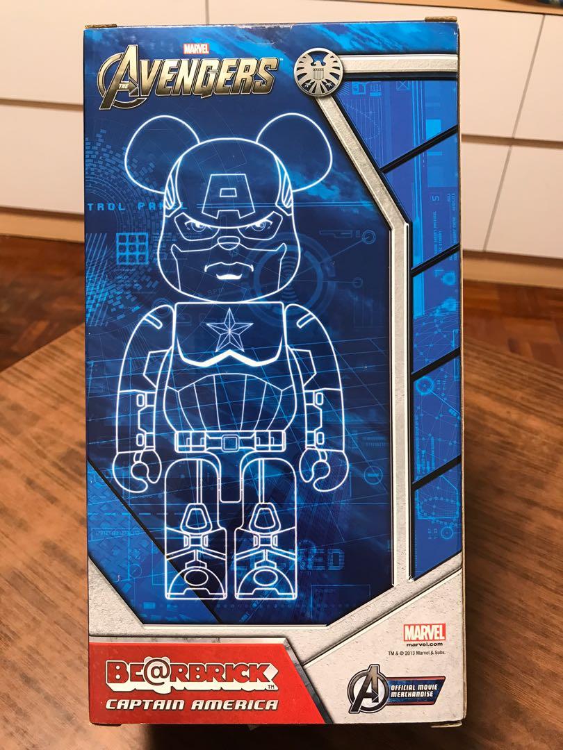 Bearbrick x Marvel Captain America 400% Blue - US
