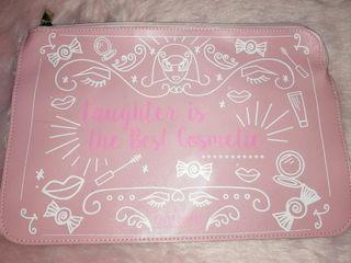 Laughter is the best cosmetic Benefit × Jessica Flat Pouch