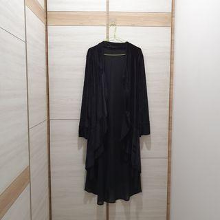 Black Velvet Cardigan Size L
