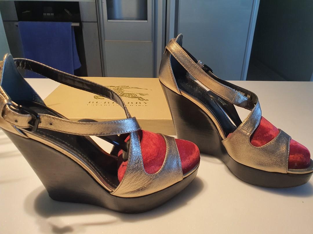 Burberry Wedges, Luxury, Sneakers u0026 Footwear on Carousell