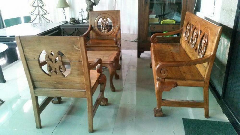 Century Old Antique Molave Sala Set, Furniture & Home Living, Furniture