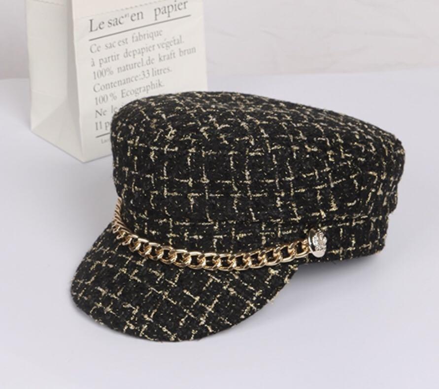Chanel tweed cap clearance