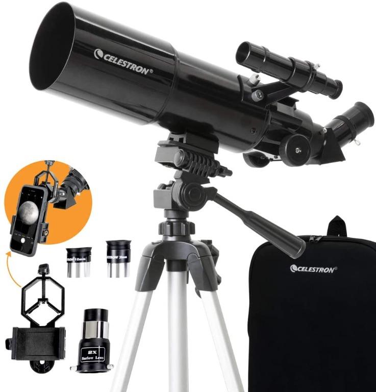 Celestron 22030 Travel Scope 80 Portable Telescope with Smartphone Adapter  and Backpack. NO TRIPOD., Everything Else on Carousell