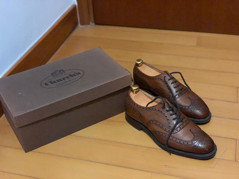 CHURCH'S SHOES BRISBANE BROGUE Mid Brown leather shoes UK