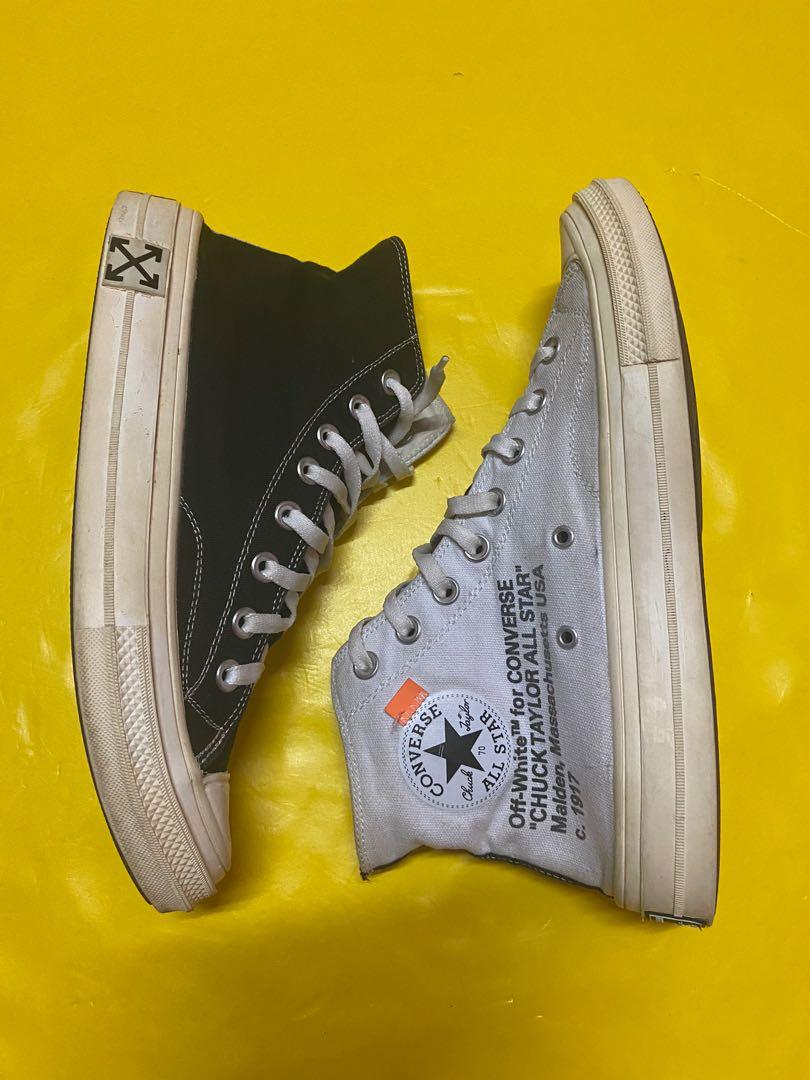 Converse x discount off white black