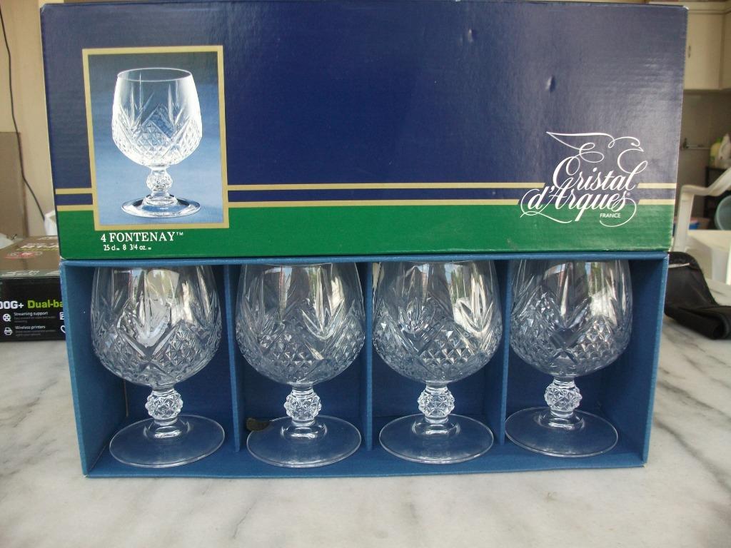 Cristal D Arques Brandy Crystal Glass Fontenay Home Appliances Kitchenware On Carousell