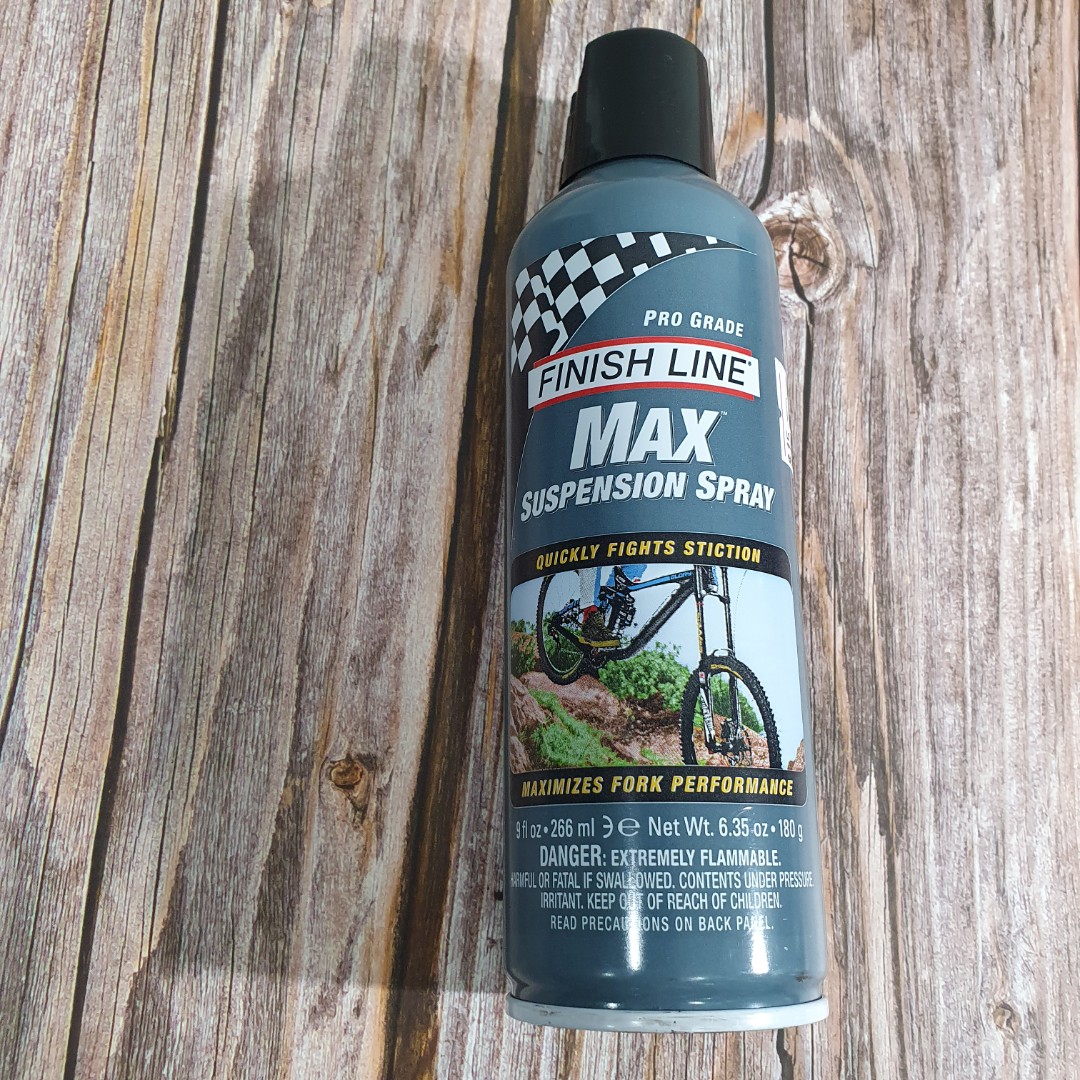 Finish Line Max Suspension Spray, Sports Equipment, Bicycles & Parts,  Bicycles on Carousell