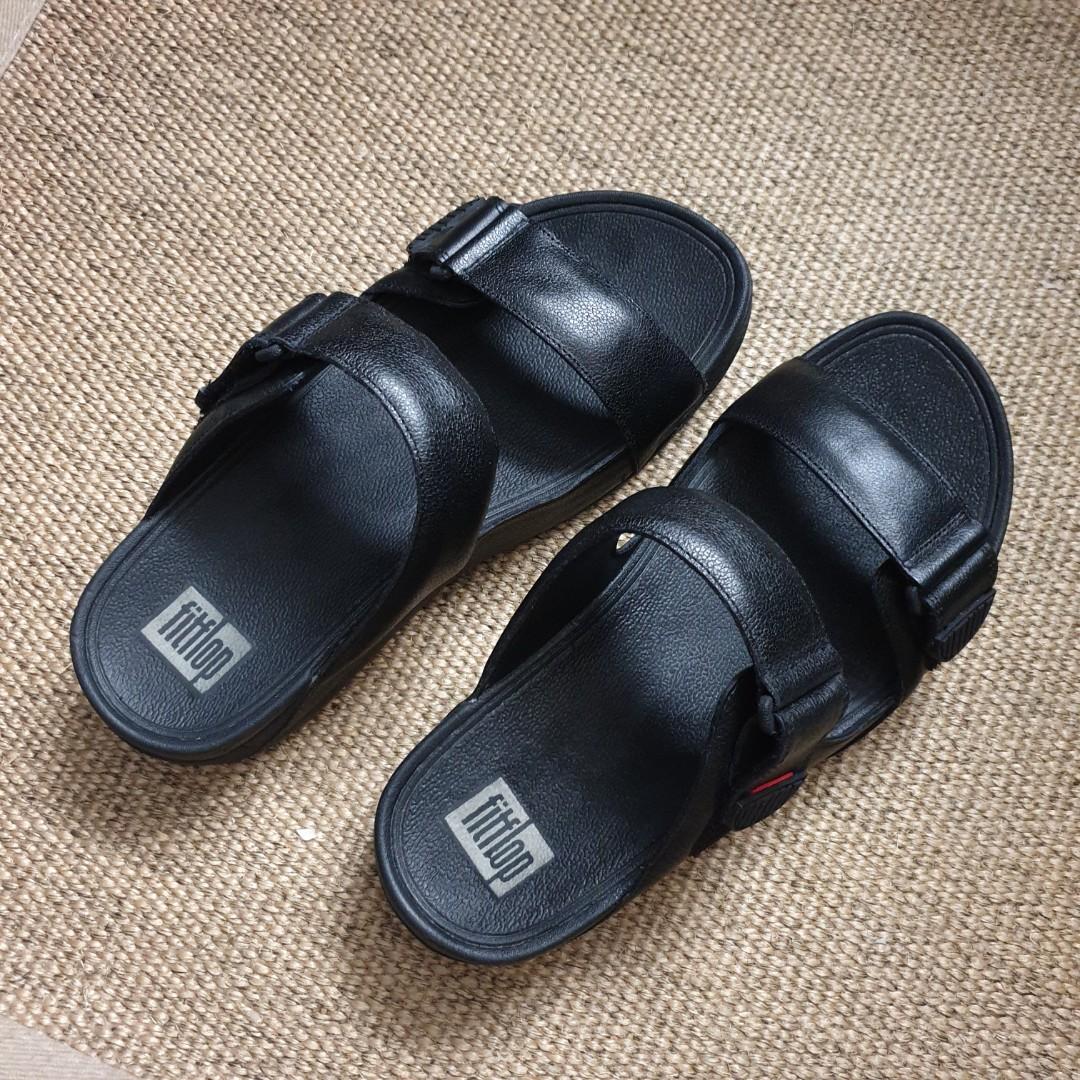 Fitflops Men s Gogh Black Leather sandals