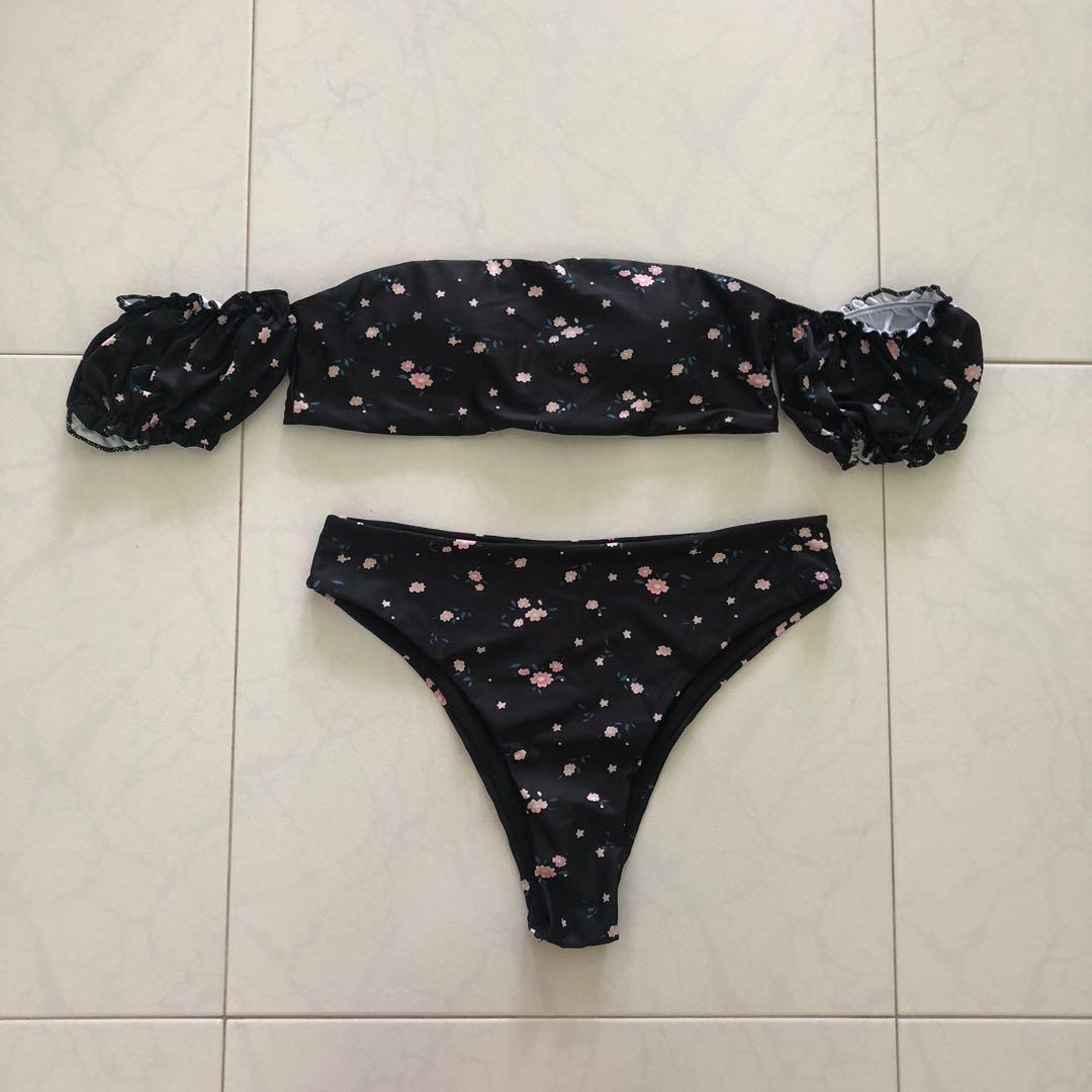 off shoulder bandeau bikini