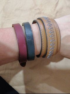 Personalised Men Women Leather Bracelet Custom Id Bangle Bracelets Men S Fashion Accessories Others On Carousell