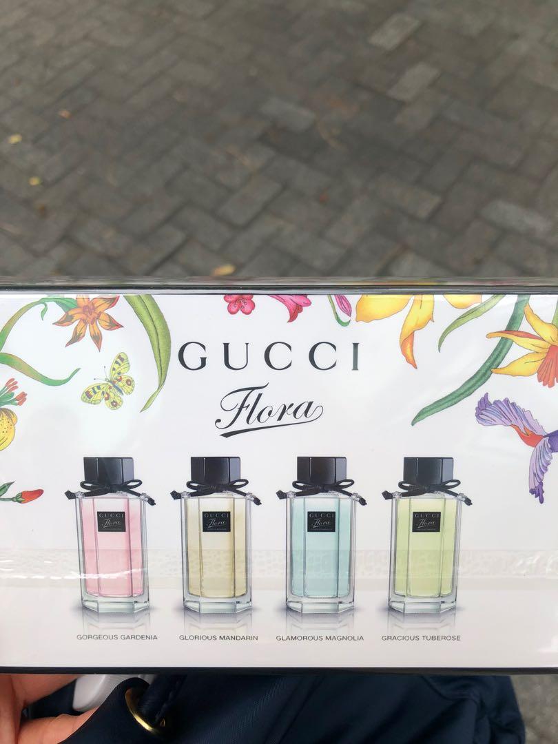 gucci flora mini perfume set