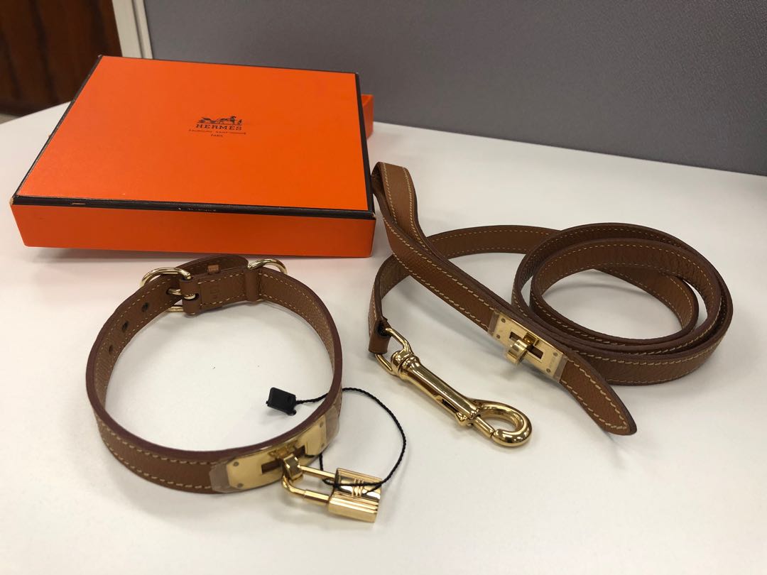 Hermes dog collar and leash Carousell