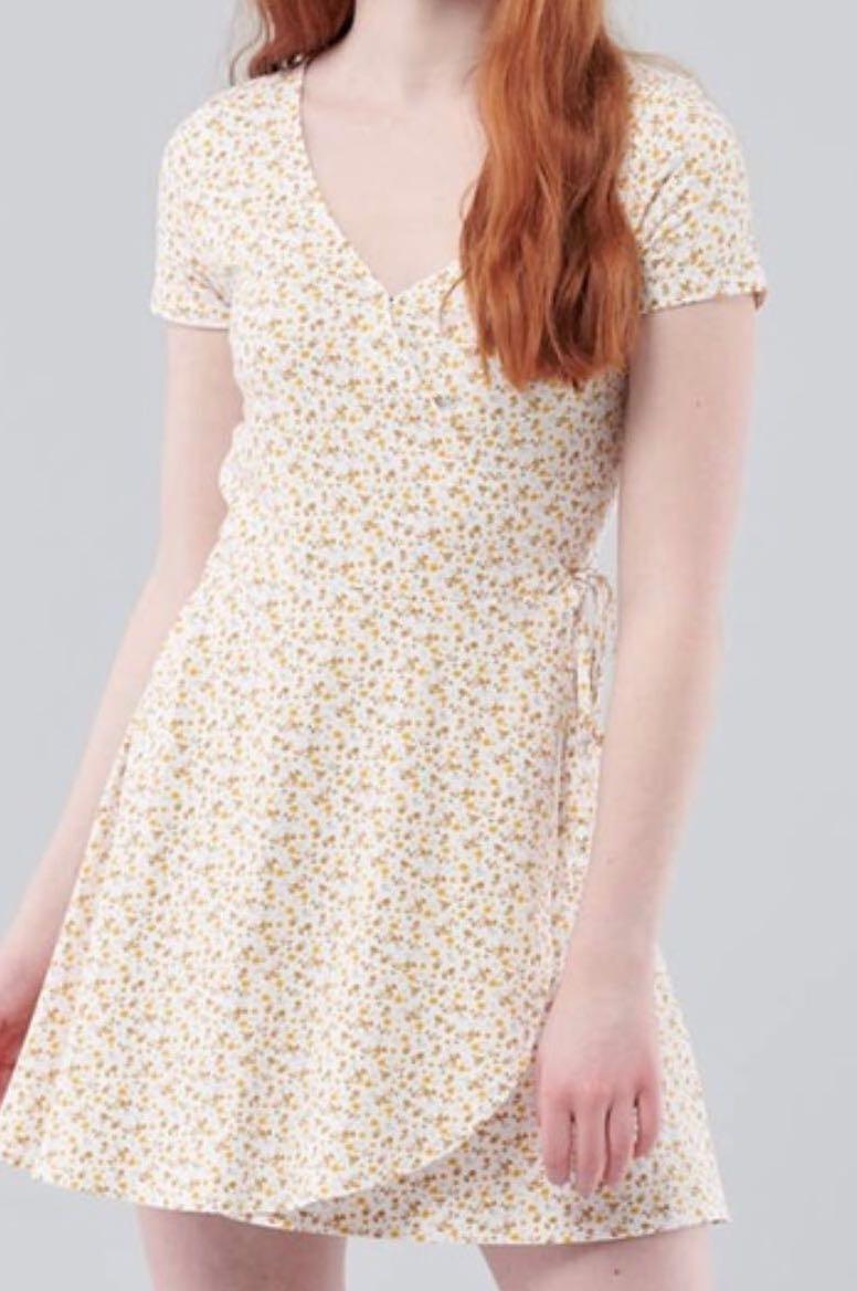 Hollister wrap dress online