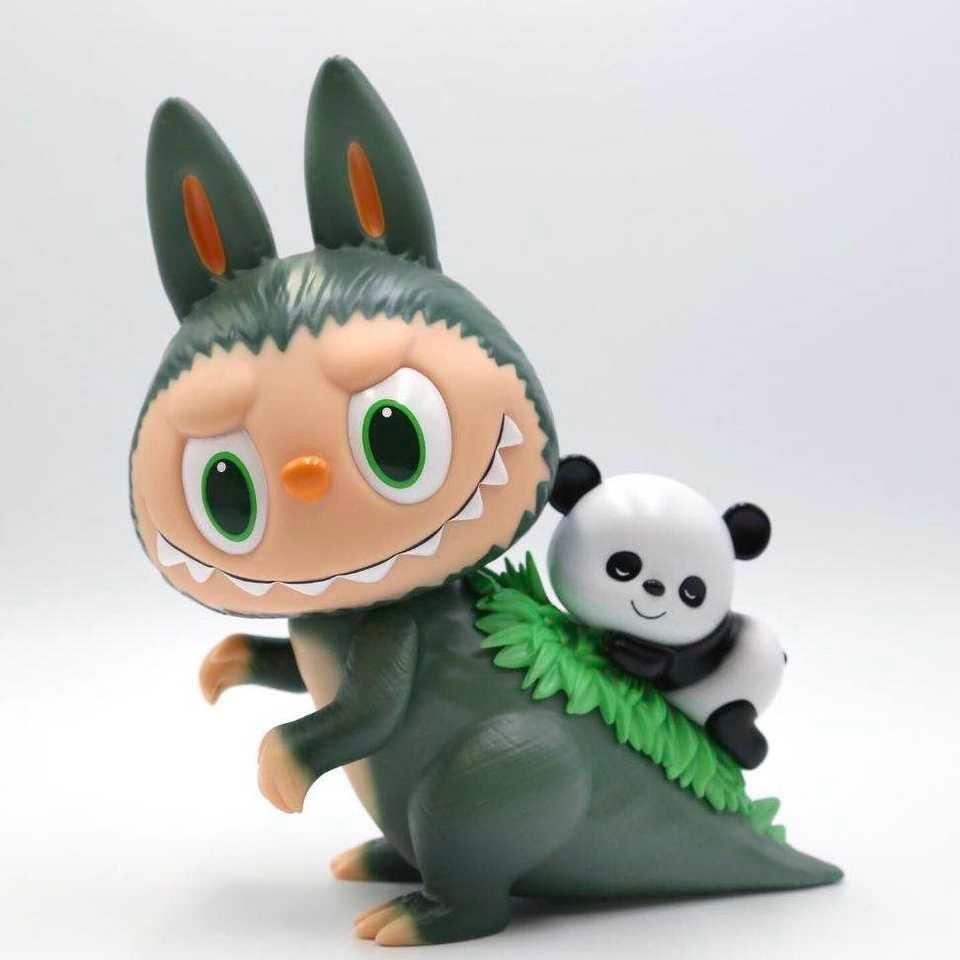How2Work x Popmart Gojimomo panda原色限定版本Sofubi sofuvi