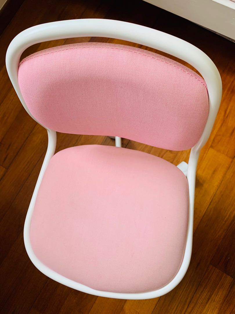 Ikea pink kids desk chair, Furniture, Tables & Chairs on Carousell