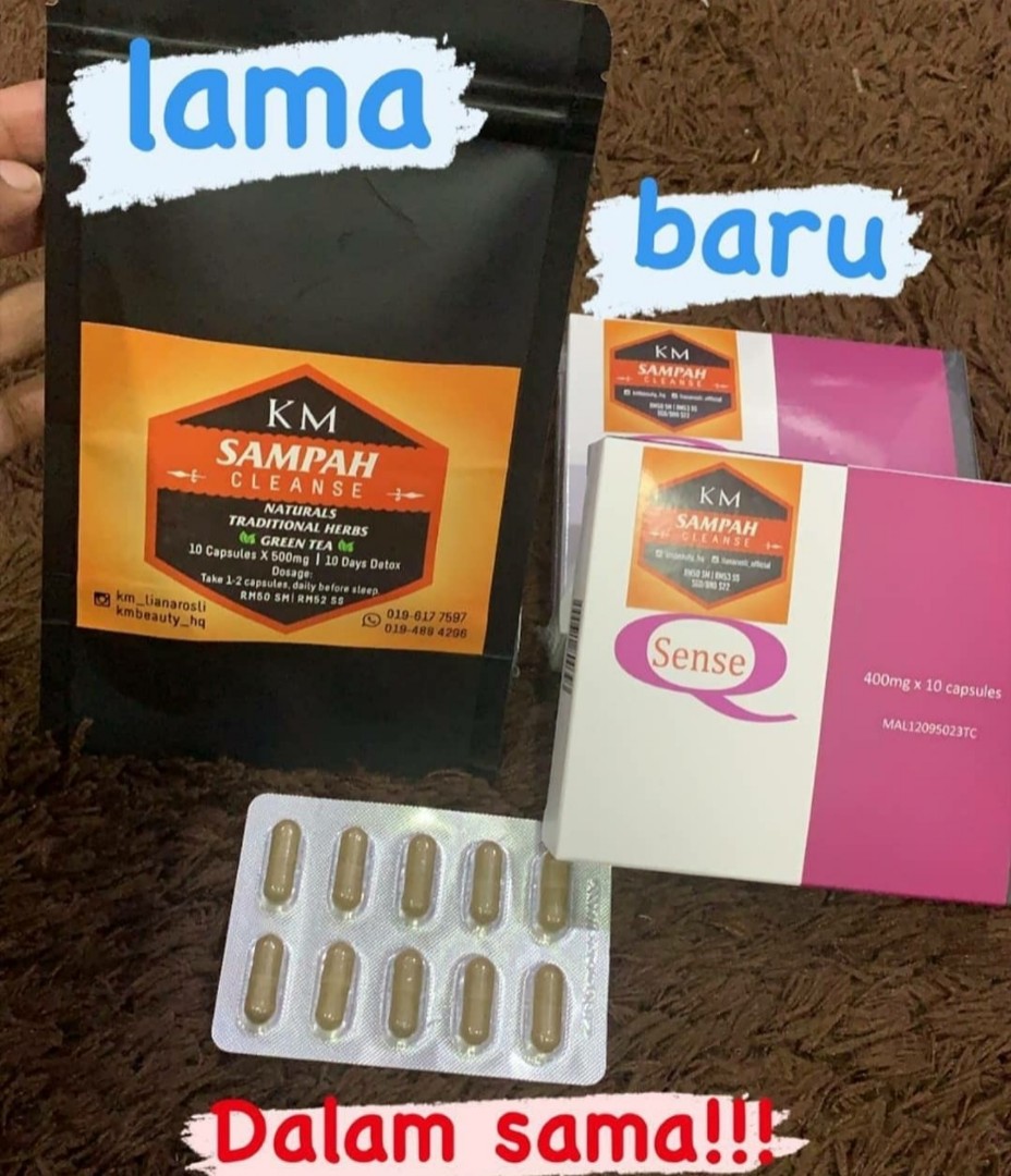 (INSTOCK) Sampah Cleanse Kak KM, Health & Nutrition, Health Supplements