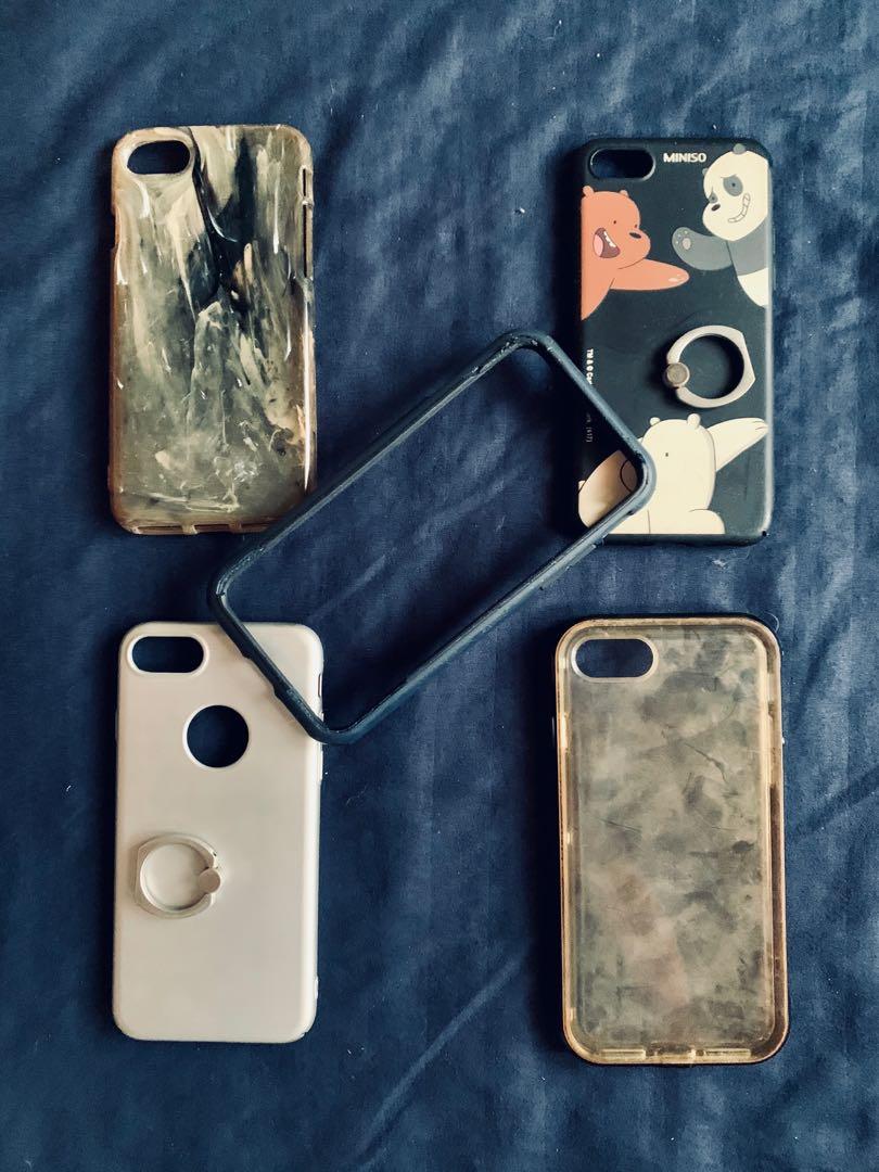 iPhone 7 Pre loved Cases BUNDLE! (Category: Cases & Sleeves) located in Quezon City. Submitted by heppystuff (Listing ID 1037306619, Image 2). Description: Hi! Selling these iPhone 7 cases set. Super affordable! DM me for more details. :).