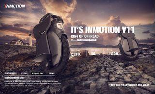 Latest Inmotion V11 - your offroad EUC that keep you upright😎(export only)