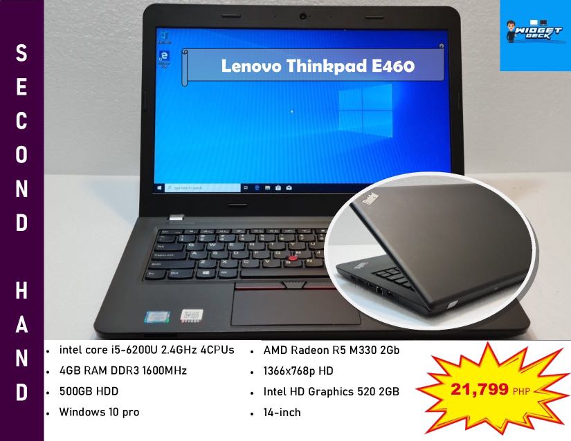 Lenovo Thinkpad E460 i5 6th gen 4Gb ram 