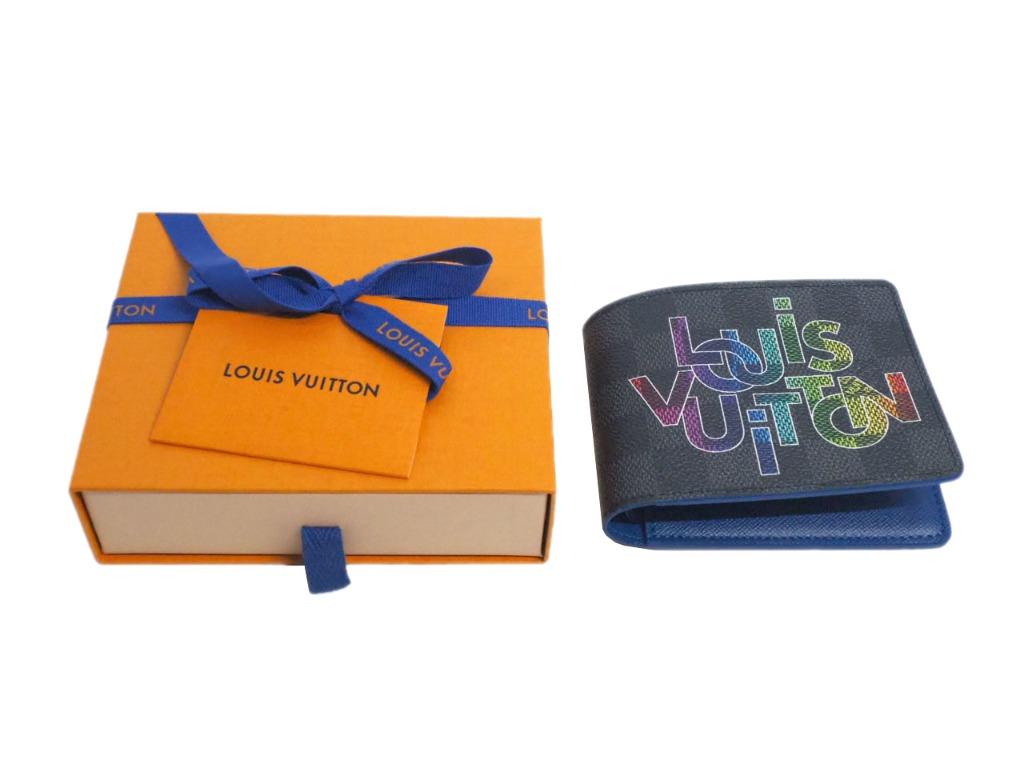 Louis Vuitton, Bags, Louis Vuitton N6326 Damiergraphite Portefeuille  Brazza Rainbow Long Wallet