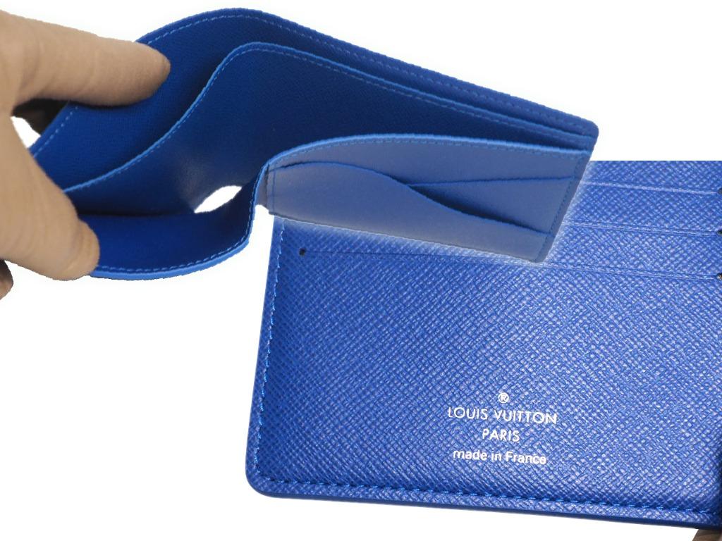 Louis Vuitton 2019 Rainbow Slender Men's Wallet Taiga Leather Size