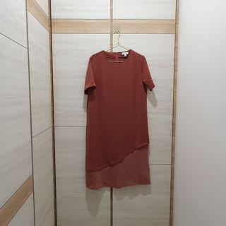 Love Bonito Coral Midi Dress Size L