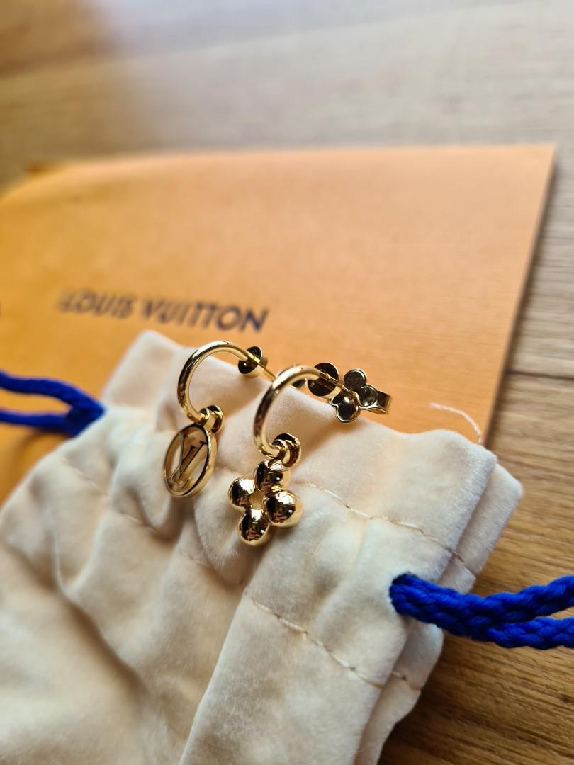 Louis Vuitton Bookle Dreille Blooming M64859 LV Circle Flower Brand Accessories  Earrings Women's