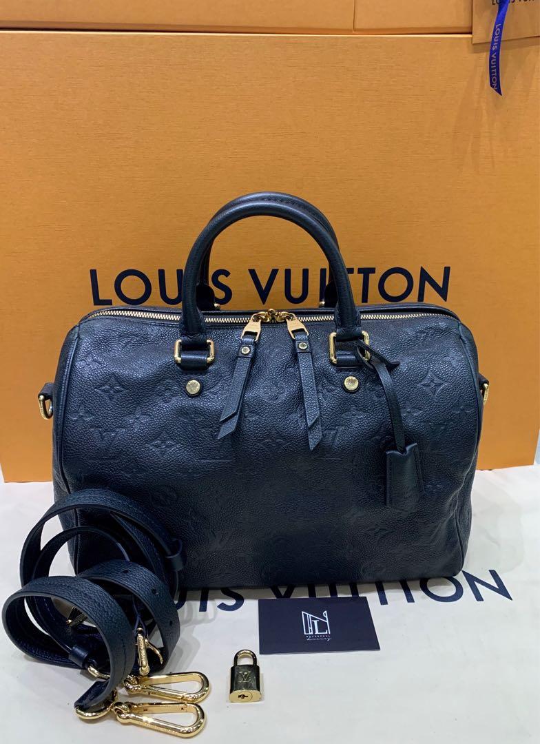 Louis Vuitton Empreinte Speedy Bandoulière 30 - Blue Handle Bags