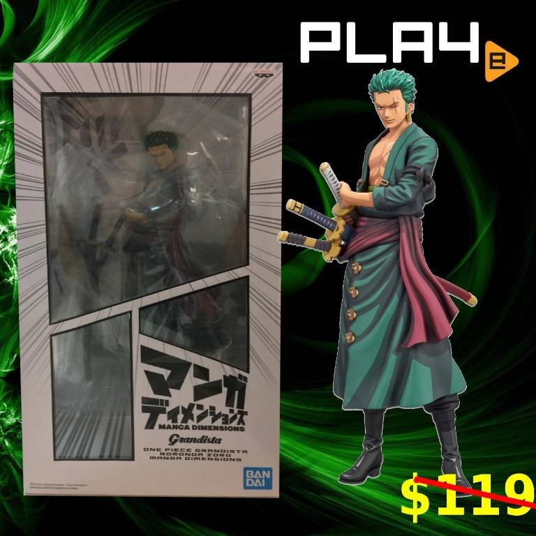 Banpresto - One Piece Roronoa Zoro Manga Dimensions Grandista Figure :  : Toys & Games