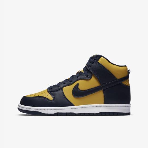 Nike dunk high michigan clearance