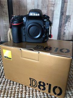 NIKON D810 Dslr Camera (Pristine Condition)