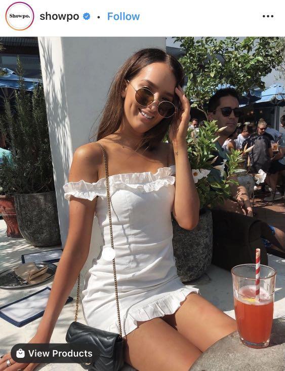 Showpo off the shoulder dress top