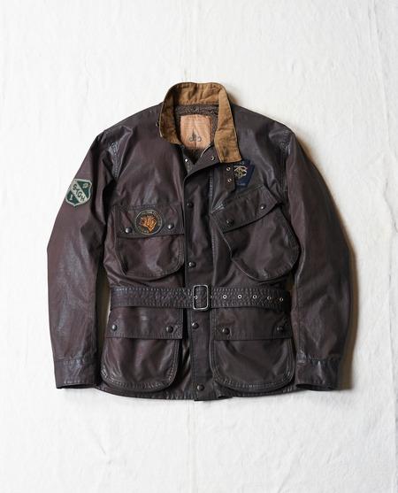 OLD JOE OILED CLOTH BELTED JACKET/ nigel rrl vintage barbour, 男裝