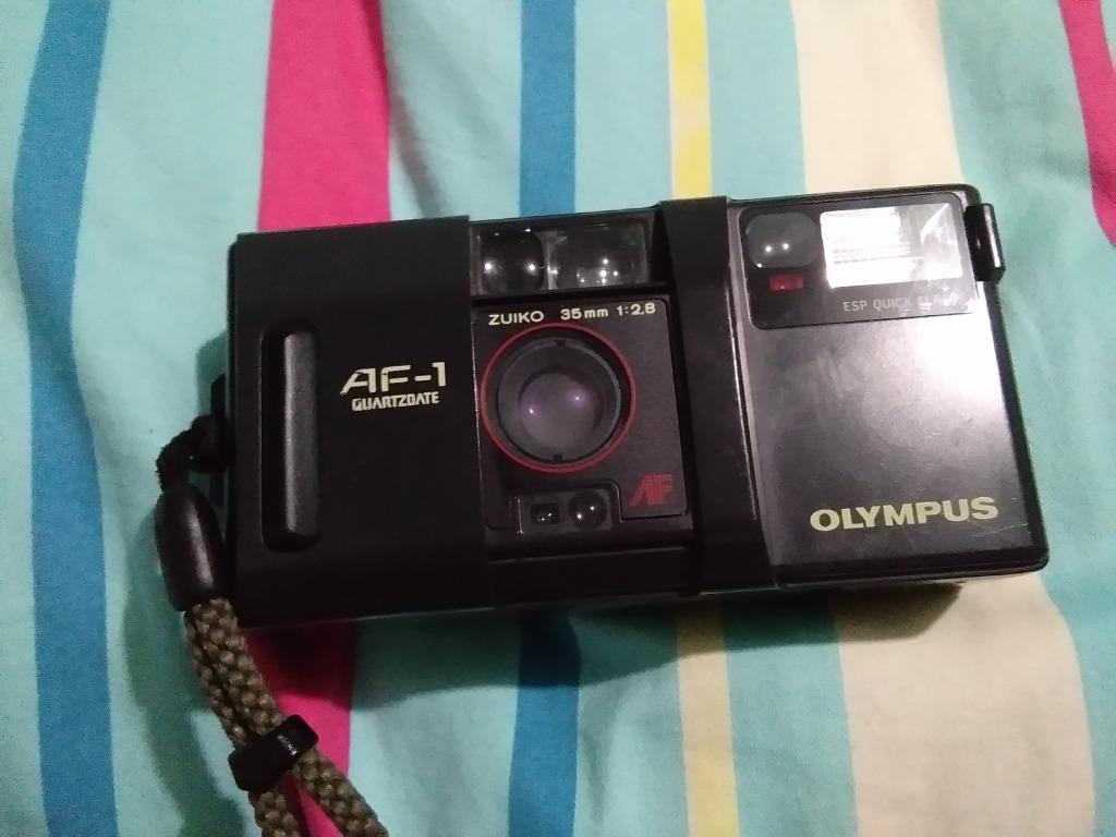 Olympus AF-1 Quartzdate Film Camera, Photography, Cameras on Carousell