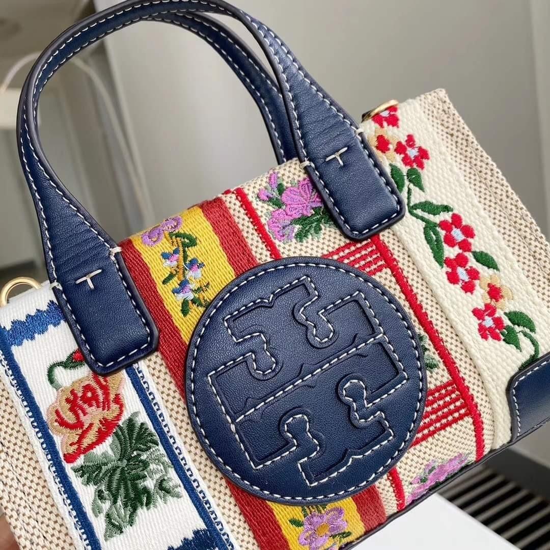 ON HAND: TORY BURCH Ella Micro Webbing Patchwork Mini Tote, Women's  Fashion, Bags & Wallets, Cross-body Bags on Carousell