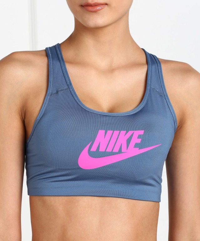 Nike Women's Classic Swoosh Futura Medium Support Sports Bra