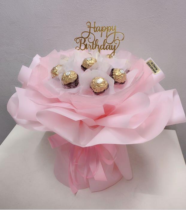 Pink series Ferrero Rocher Bouquet Hobbies Toys Stationery