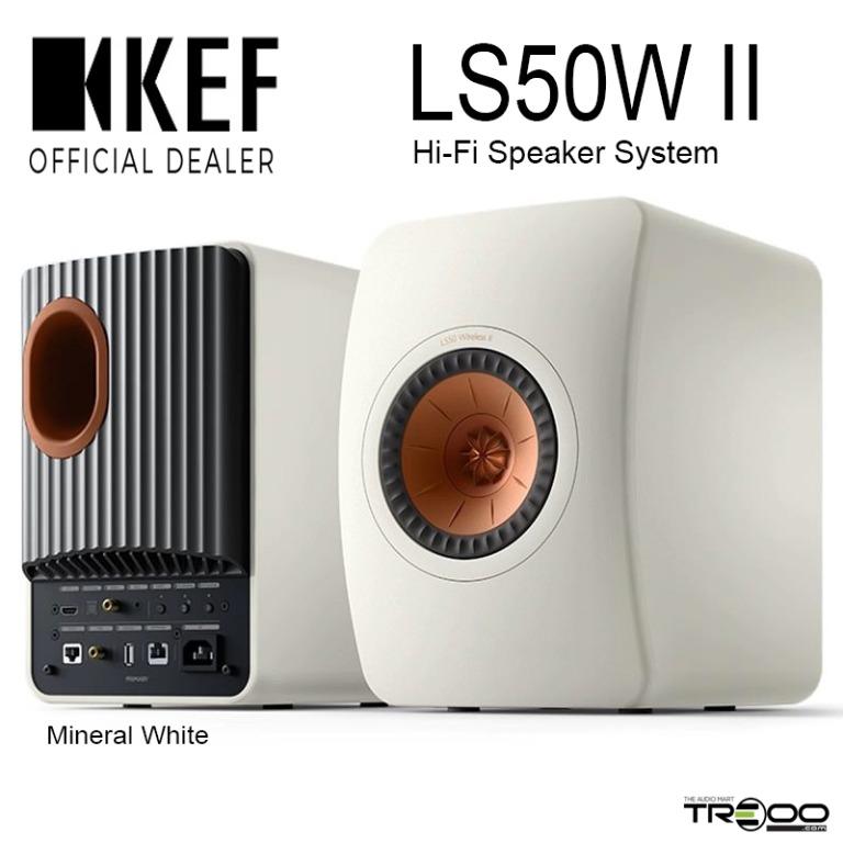 Official KEF LS50W II MQA Multi Room Wireless Bluetooth WiFi Airplay 2 Chromecast Desktop Bookshelf Speakers with HDMI