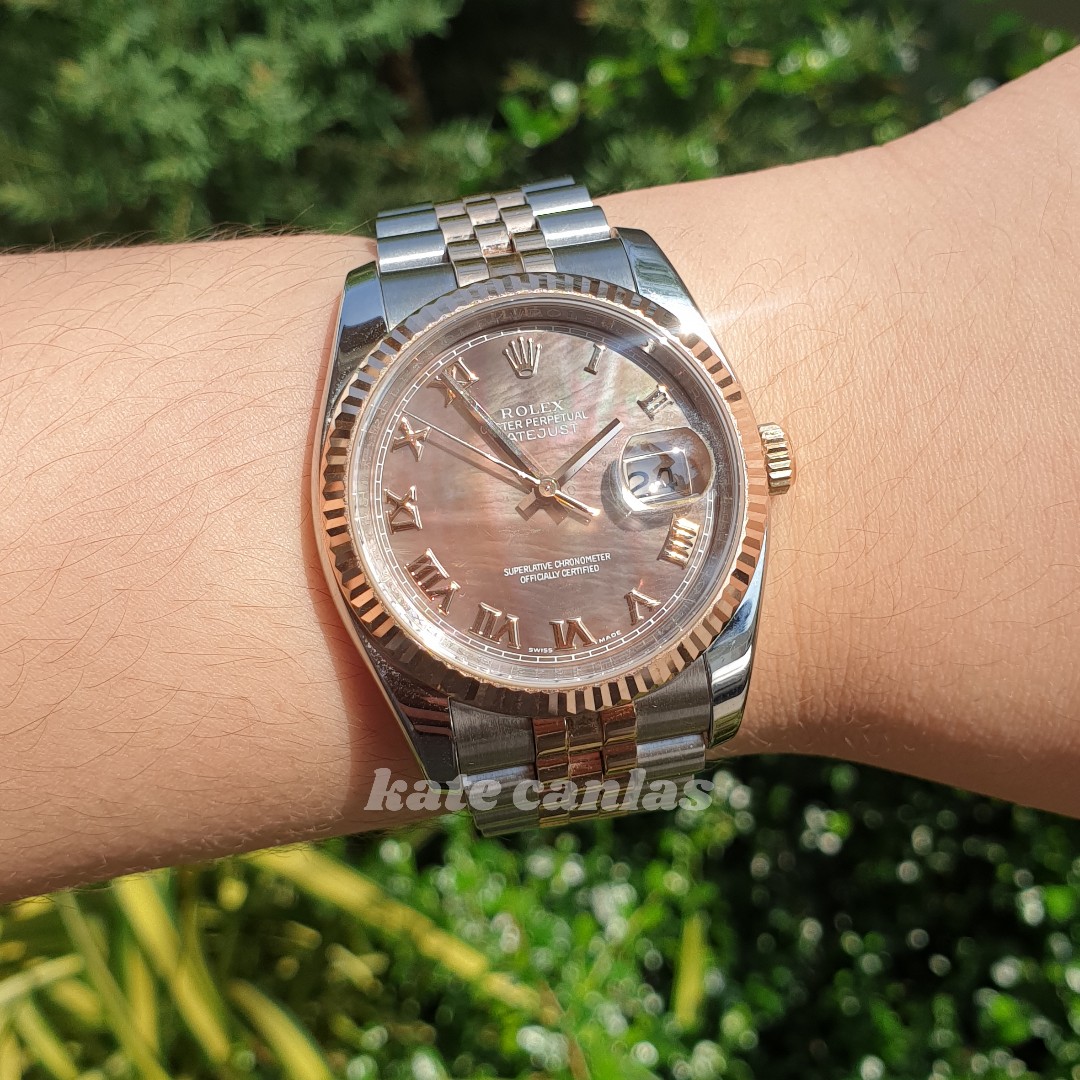 Rolex Men's Two Tone Datejust (Everose 